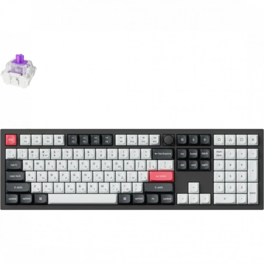 Клавиатура Keychron Q6 HE (Q6H-M1P) Q6H-M1P-RU Беспроводная, USB