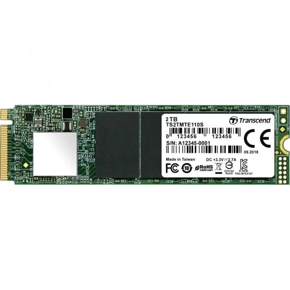 Жесткий диск Transcend MTE110S TS2TMTE110S SSD (твердотельные), 2 ТБ, M.2, PCIe