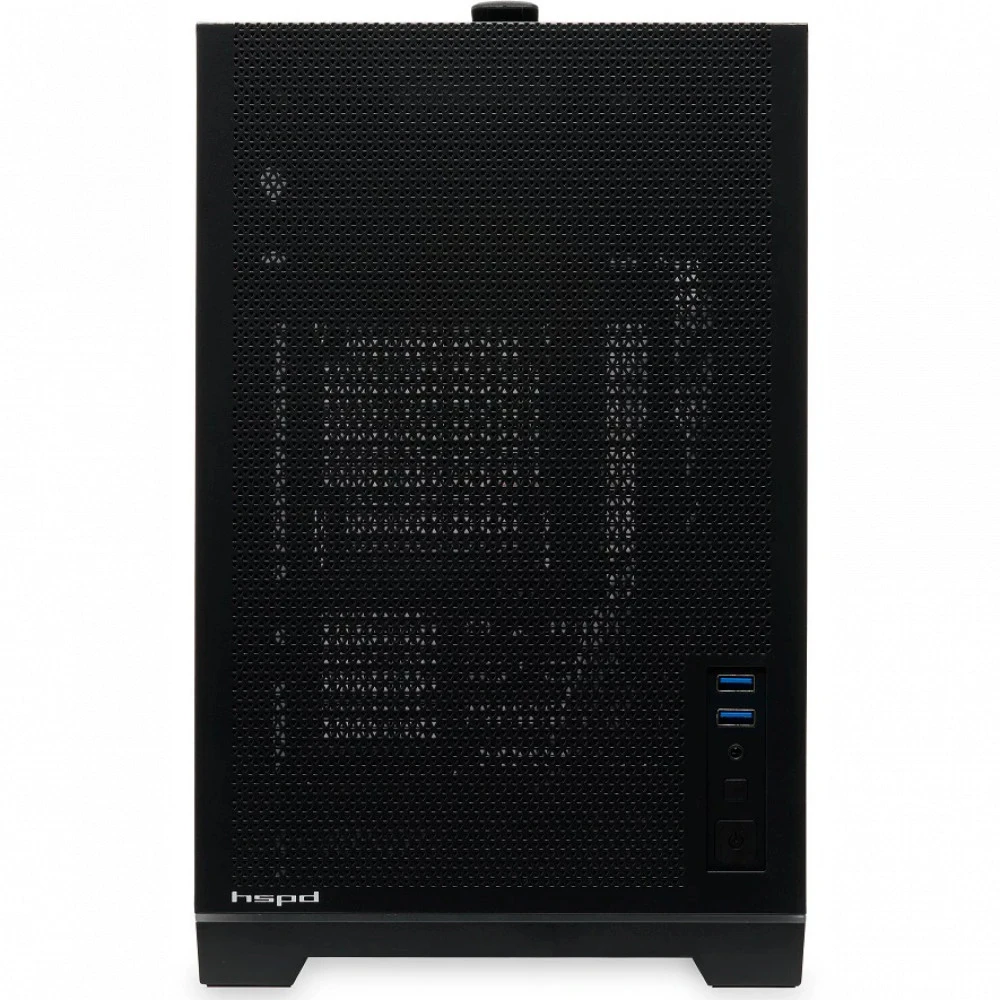Корпус HSPD M211-TGBK Black Mini-Tower
