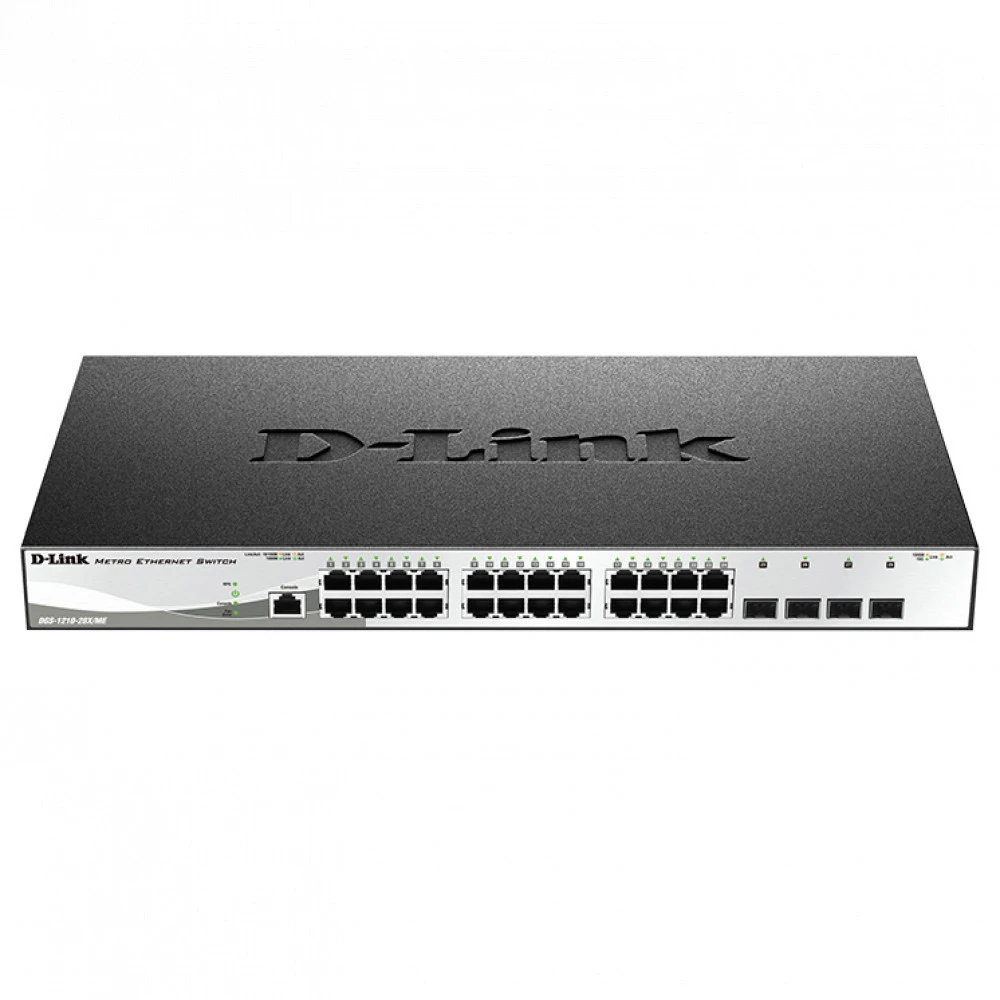 Коммутатор D-link DGS-1210-28X/ME/C1A 1000 Base-T (1000 мбит/с), 4 SFP порта