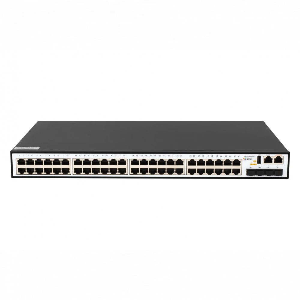 Коммутатор SNR SNR-S2989G-48TX-RPS 1000 Base-T (1000 мбит/с), 4 SFP порта