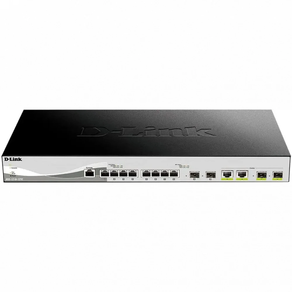 Коммутатор D-link DXS-1210-12TC/B1A 10 GBase-T (10000 мбит/с), 4 SFP порта