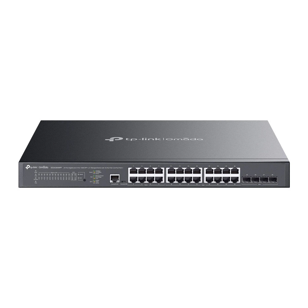 Коммутатор TP-Link SG3428XMPP 1000 Base-T (1000 мбит/с), 4 SFP порта