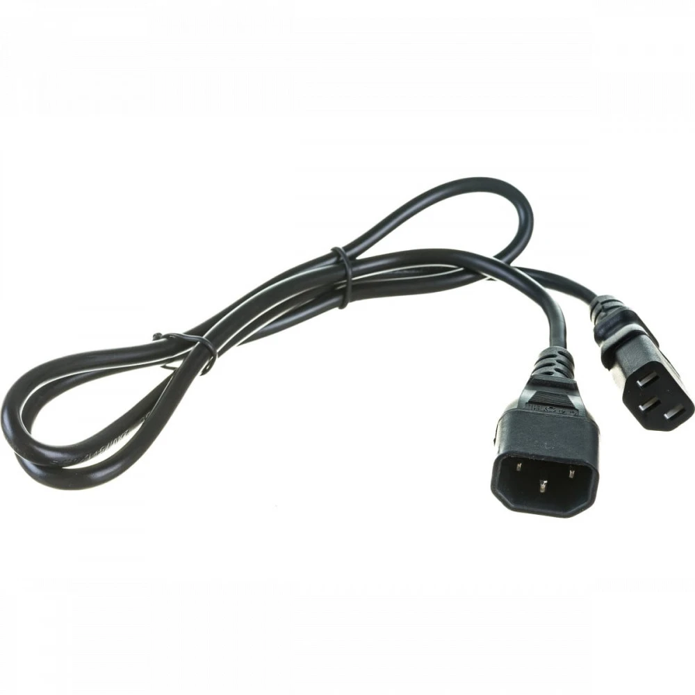 Кабель питания Hyperline PWC-IEC13-IEC14-1.0-BK