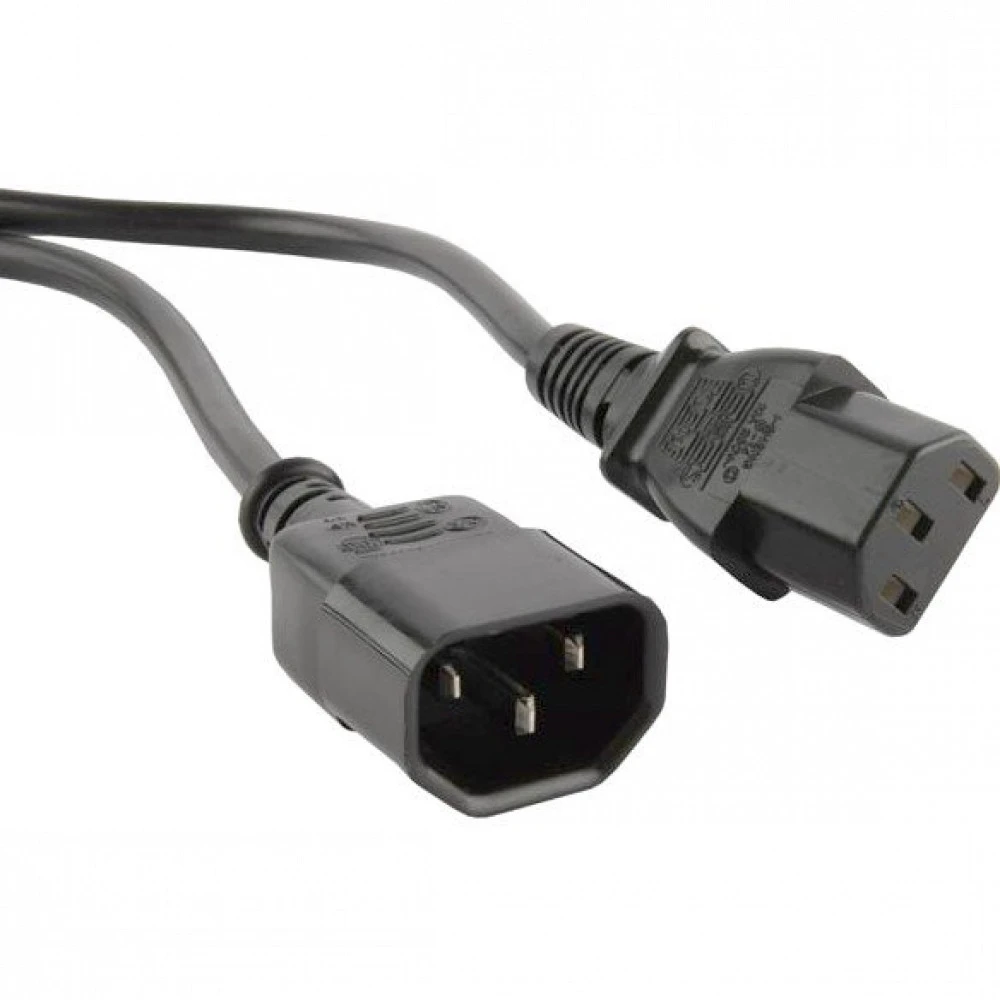 Кабель питания Hyperline PWC-IEC13-IEC14-1.8-BK