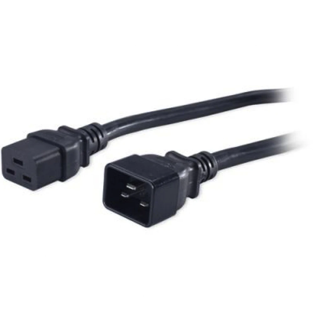 Опция для ИБП Hyperline Кабель питания IEC 320 C19 - IEC 320 C20 прямая вилка 1.8м цвет черный PWC-IEC19-IEC20-1.8-BK