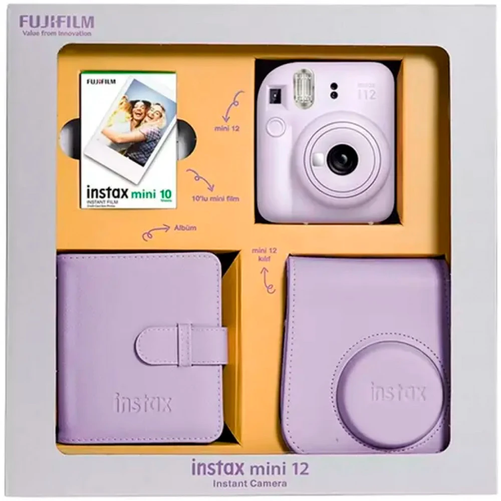 Фотоаппарат FUJIFILM INSTAX MINI 12 BUNDLE (LILAC PURPLE) FOTSI00204
