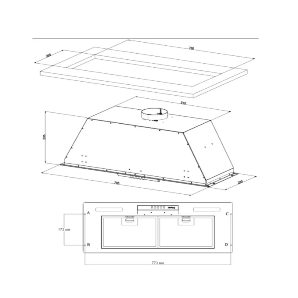 Вытяжка Korting 9931 RB KHI 9931 RB