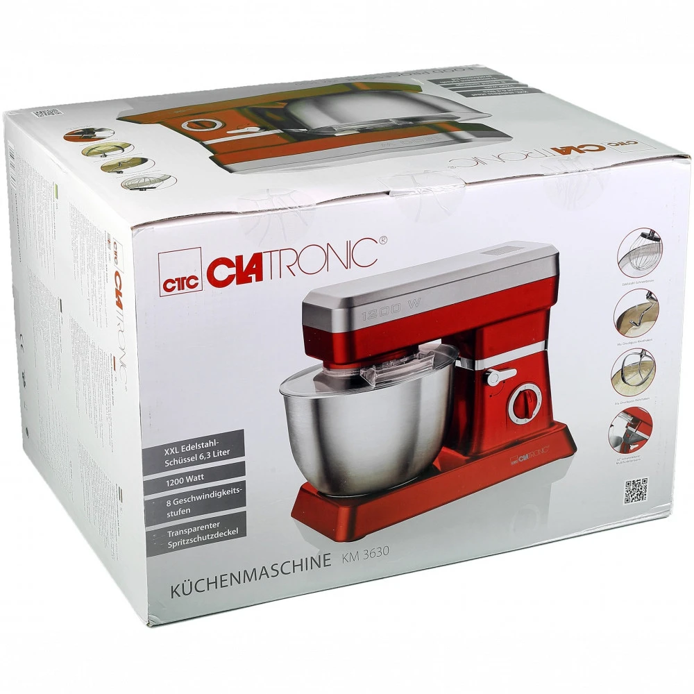 Кухонный комбайн CLATRONIC KM-3630 1200 Вт