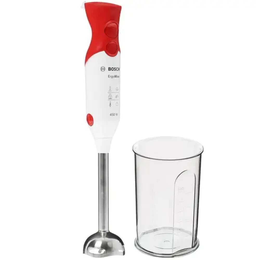 Блендер Bosch MSM64110 White/red Погружной, 450 Вт