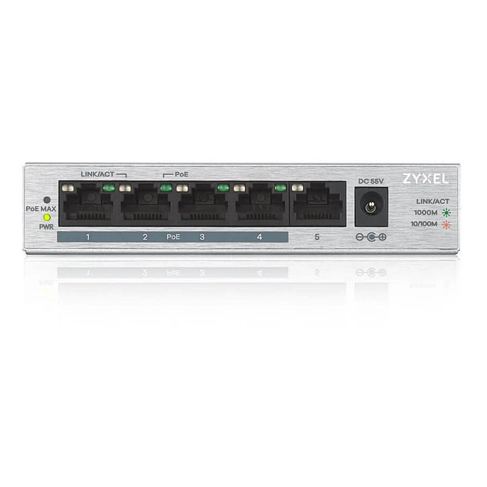 Коммутатор Zyxel GS1005HP GS1005HP-EU0101F 1000 Base-TX (1000 мбит/с)