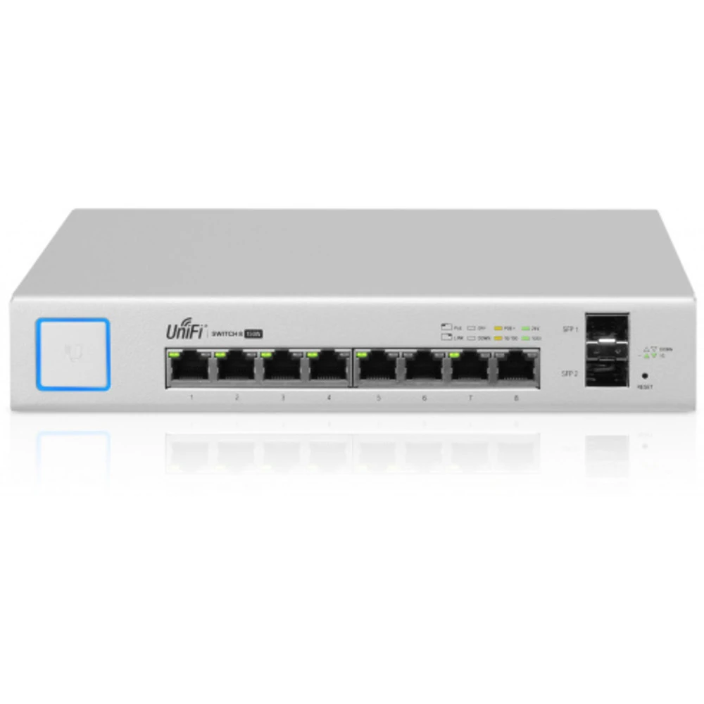 Коммутатор Ubiquiti UniFi US-8-150W US-8-150W-EU 1000 Base-TX (1000 мбит/с), 2 SFP порта
