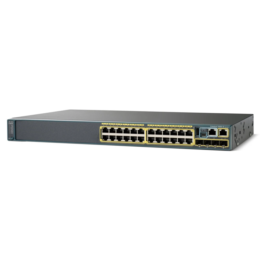 Коммутатор Cisco Catalyst 2960S WS-C2960S-24TS-L 1000 Base-TX (1000 мбит/с), 4 SFP порта