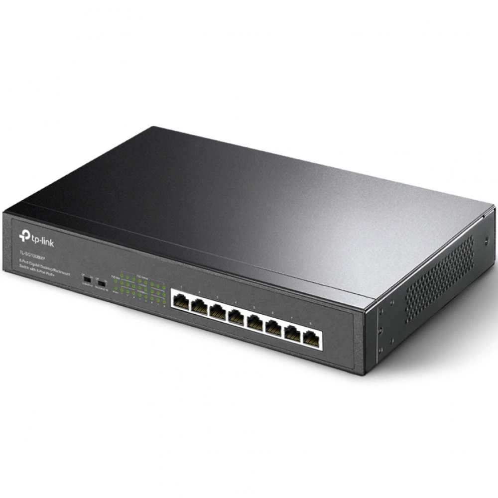 Коммутатор TP-Link TL-SG1008MP 1000 Base-TX (1000 мбит/с)