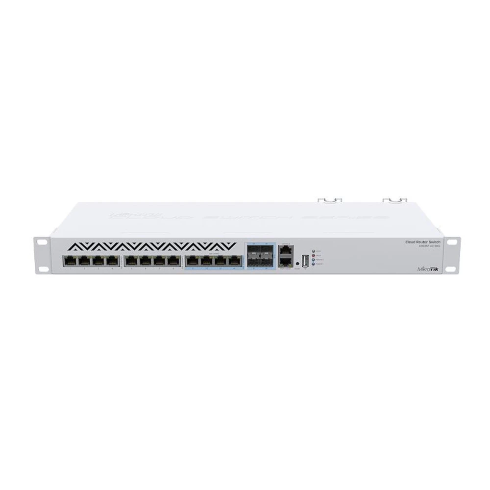 Коммутатор Mikrotik CRS312-4C+8XG-RM 1000 Base-TX (1000 мбит/с), 4 SFP порта