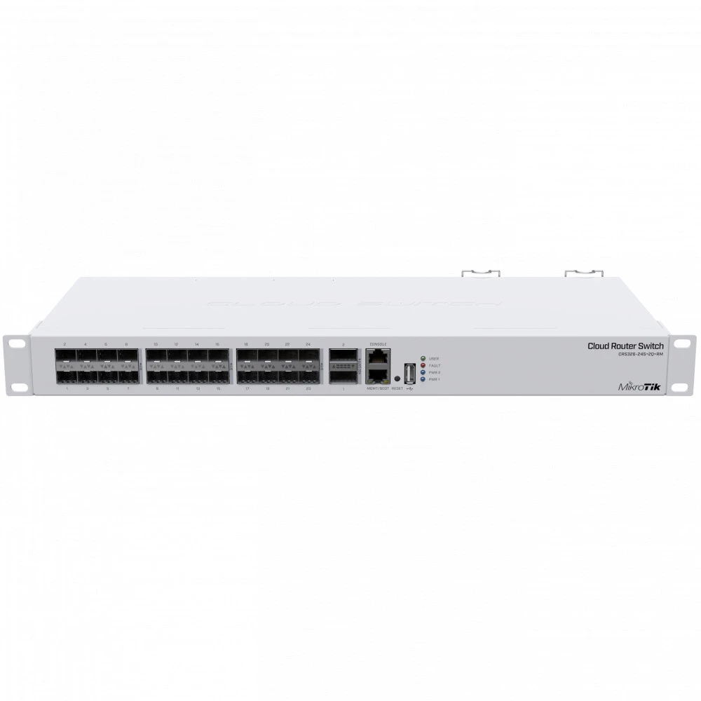 Коммутатор Mikrotik CRS326-24S+2Q+RM 24 SFP порта
