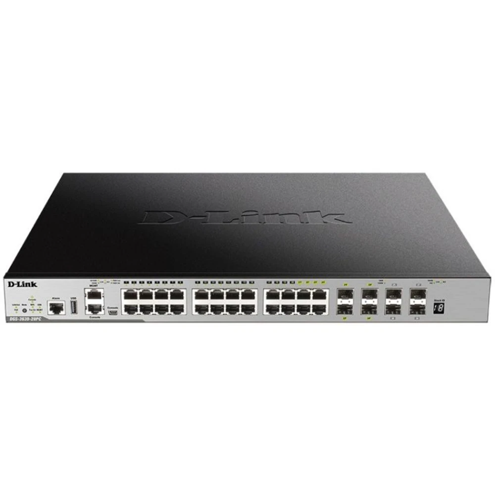 Коммутатор D-link DGS-3630-28PC/A2ASI 1000 Base-TX (1000 мбит/с), 4 SFP порта