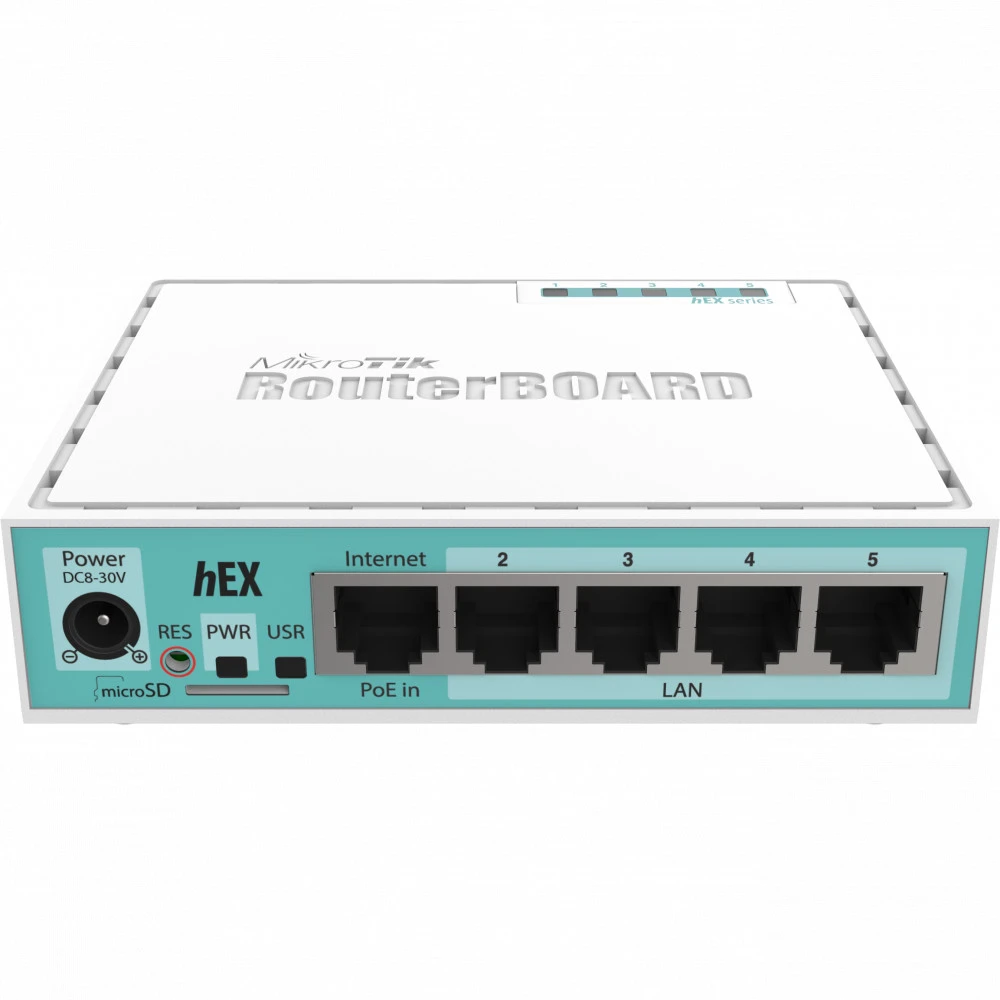 Маршрутизатор Mikrotik hEX RB750Gr3 RB750Gr3 hEX 10/100/1000 Base-TX (1000 мбит/с)