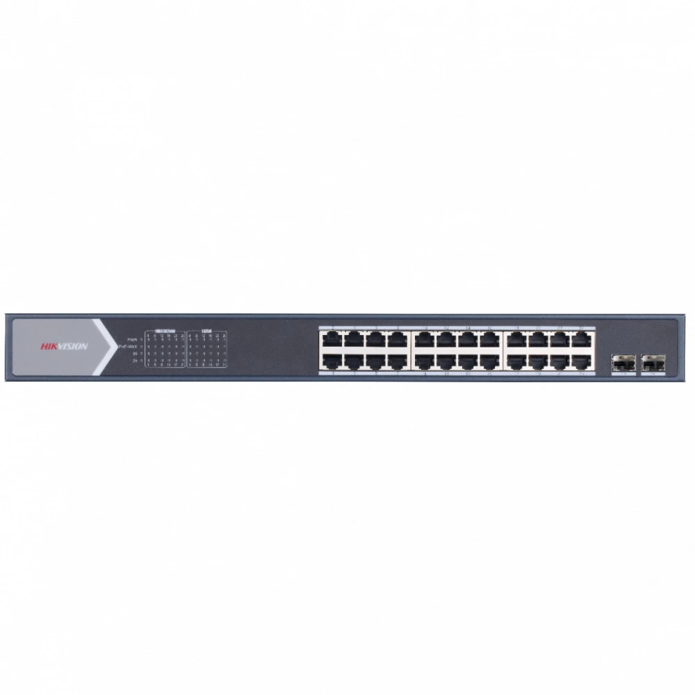 Коммутатор Hikvision DS-3E0526P-E/M 1000 Base-TX (1000 мбит/с), 2 SFP порта