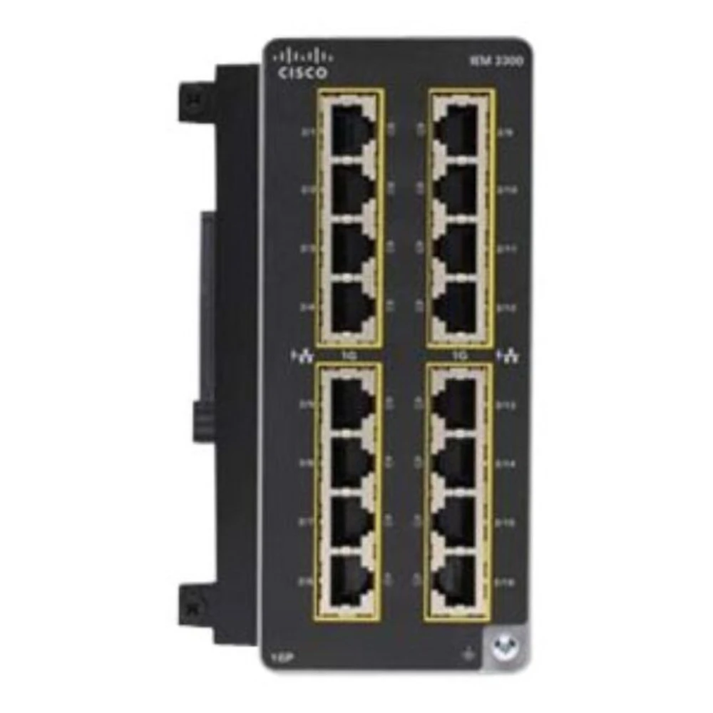 Коммутатор Cisco IEM-3300-16P= 1000 Base-TX (1000 мбит/с)