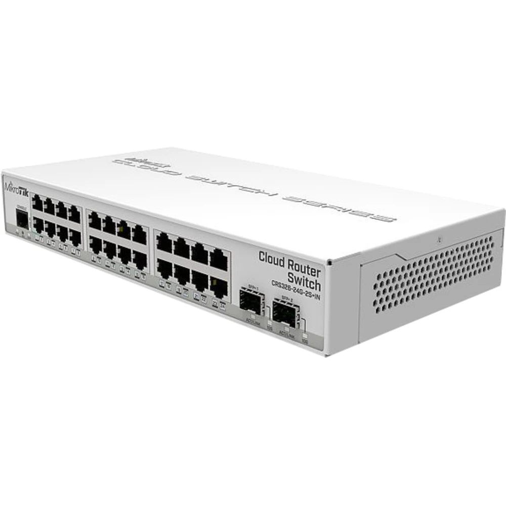 Коммутатор Mikrotik CRS326-24G-2S+IN 1000 Base-TX (1000 мбит/с), 2 SFP порта