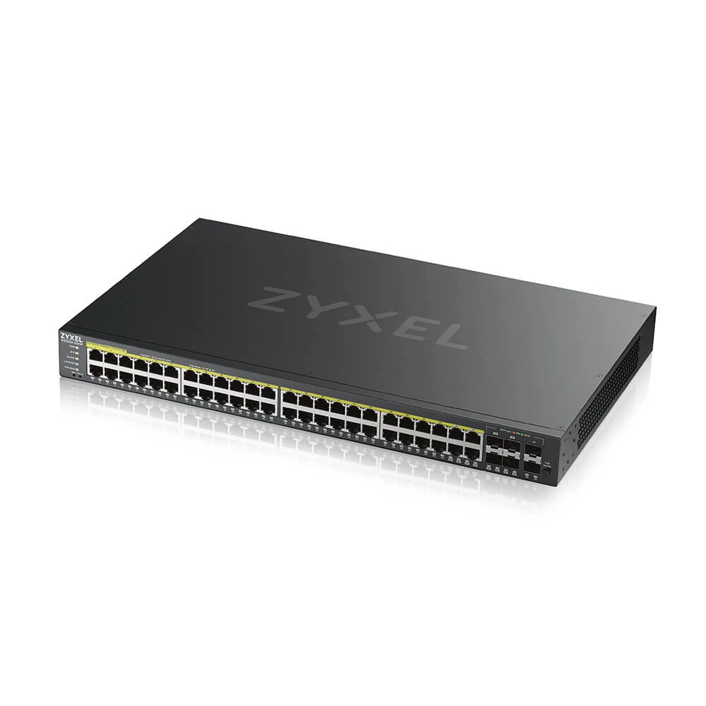 Коммутатор Zyxel GS2220-50HP-EU0101F 1000 Base-TX (1000 мбит/с), 2 SFP порта