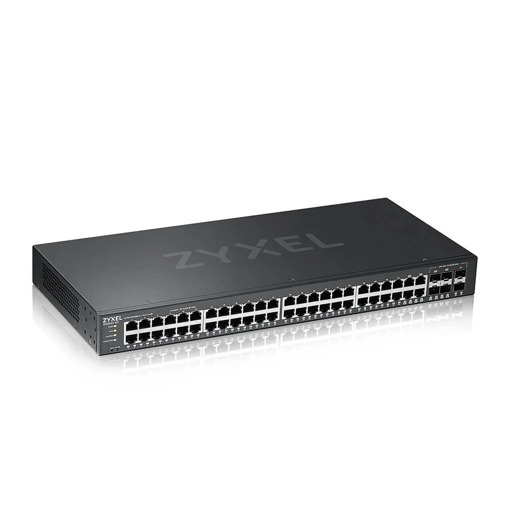Коммутатор Zyxel GS2220-50-EU0101F 1000 Base-TX (1000 мбит/с), 4 SFP порта