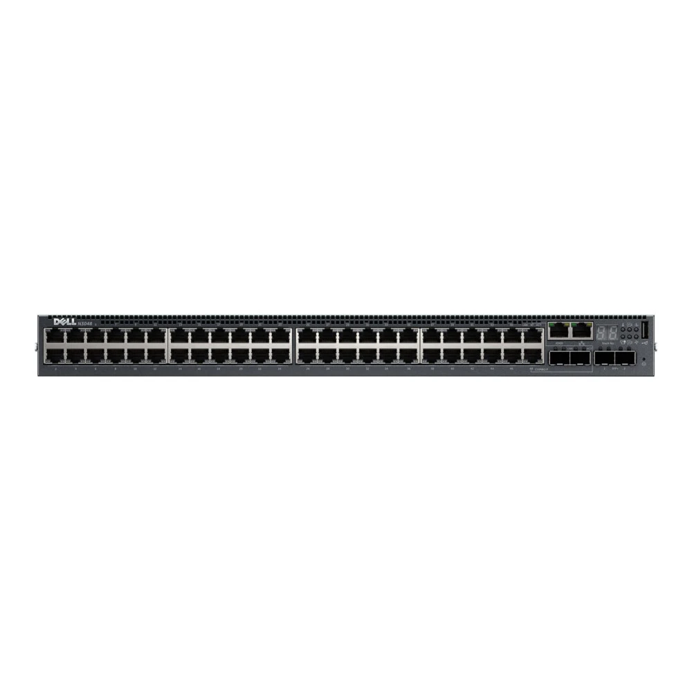 Коммутатор Dell N3048ET-ON N3048ET-APXE-01 1000 Base-TX (1000 мбит/с), 4 SFP порта