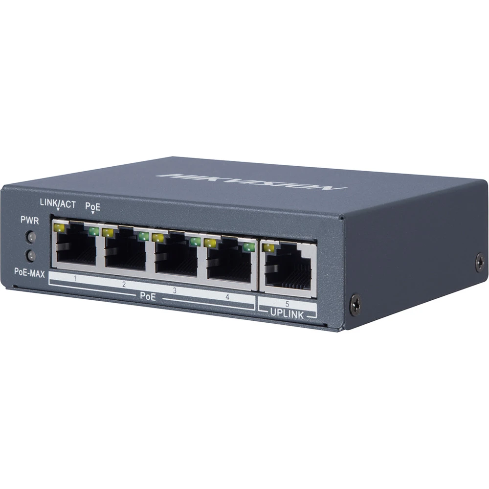 Коммутатор Hikvision DS-3E0505HP-E 1000 Base-TX (1000 мбит/с)
