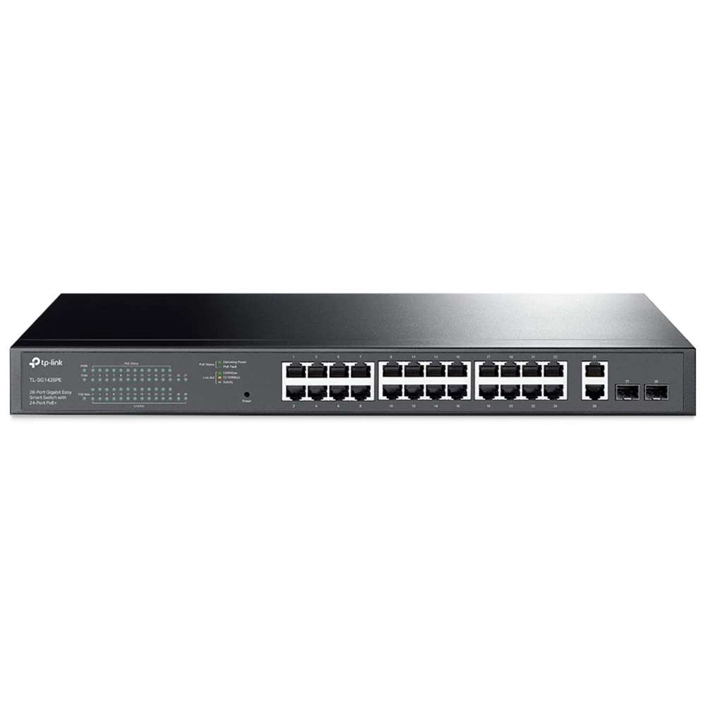 Коммутатор TP-Link TL-SG1428PE 1000 Base-TX (1000 мбит/с), 2 SFP порта