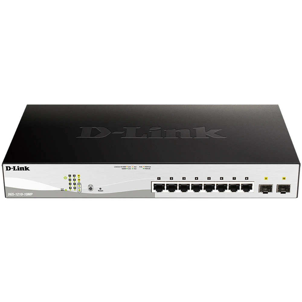 Коммутатор D-link DGS-1210-10MP/FL 1000 Base-TX (1000 мбит/с)