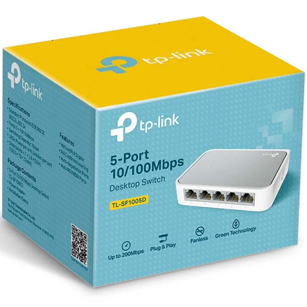 Коммутатор TP-Link TL-SF1005D 100 Base-TX (100 мбит/с)