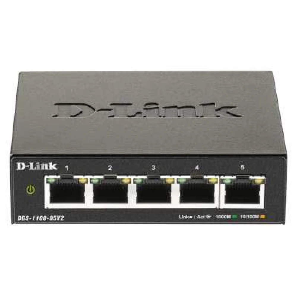 Коммутатор D-link DGS-1100-05V2/A1A 1000 Base-TX (1000 мбит/с)