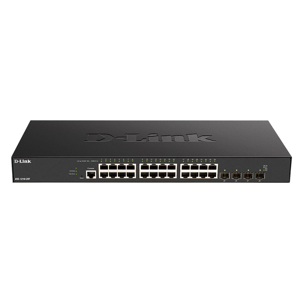 Коммутатор D-link DXS-1210-28T/A1A 10 GBase-T (10000 мбит/с), 4 SFP порта