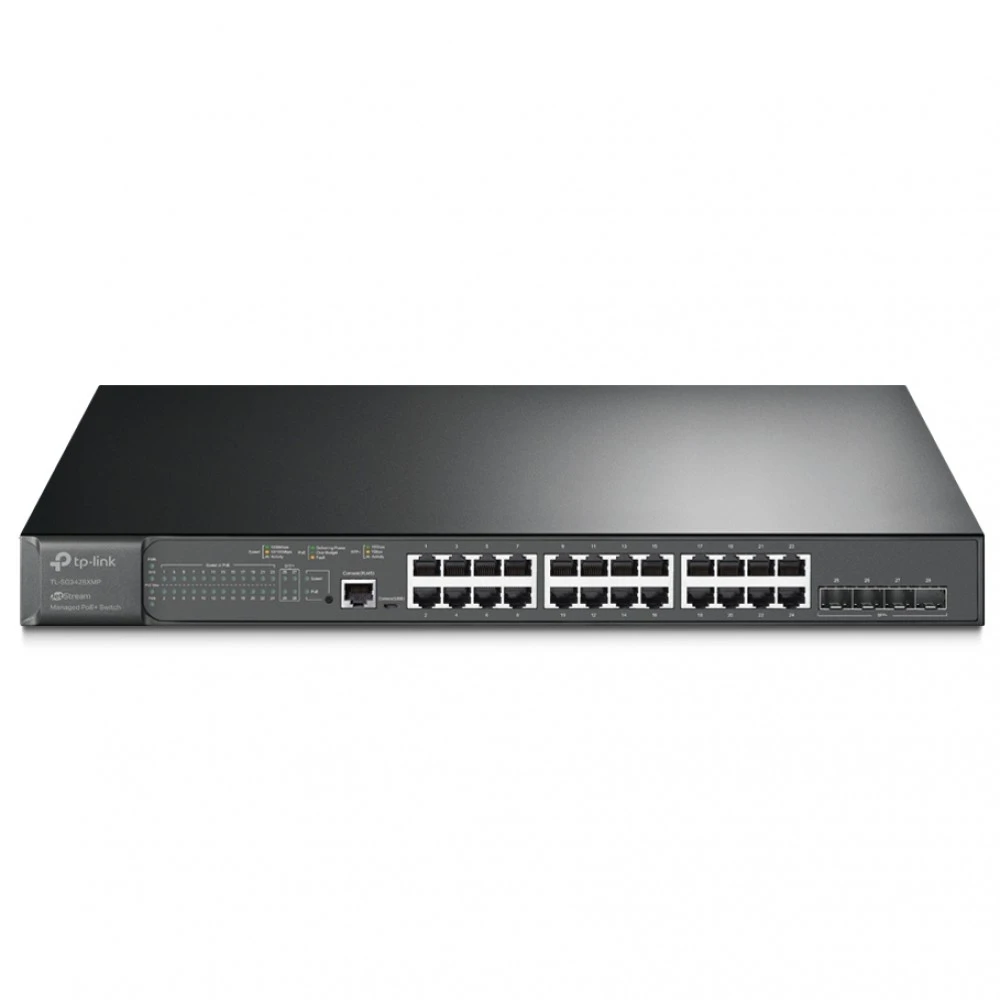Коммутатор TP-Link TL-SG3428XMP 1000 Base-TX (1000 мбит/с), 4 SFP порта