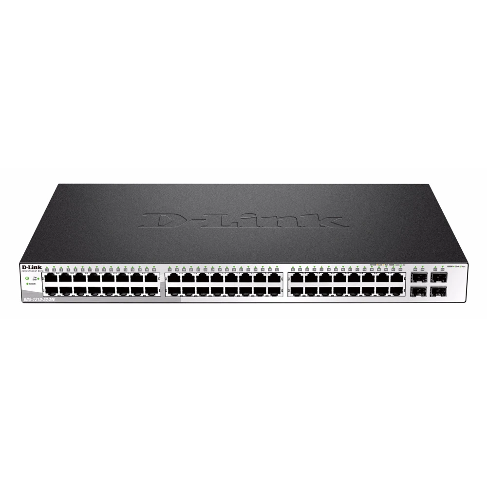 Коммутатор D-link DGS-1210-52 ME B1A DGS-1210-52/ME/B1A 1000 Base-TX (1000 мбит/с), 4 SFP порта