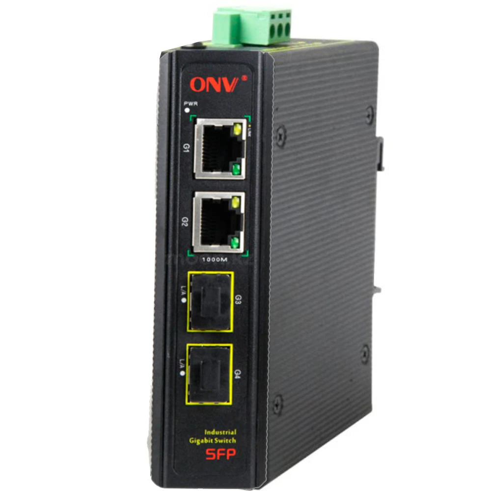 Коммутатор ONV IPS33042F ONV-IPS33042F 1000 Base-TX (1000 мбит/с), 2 SFP порта