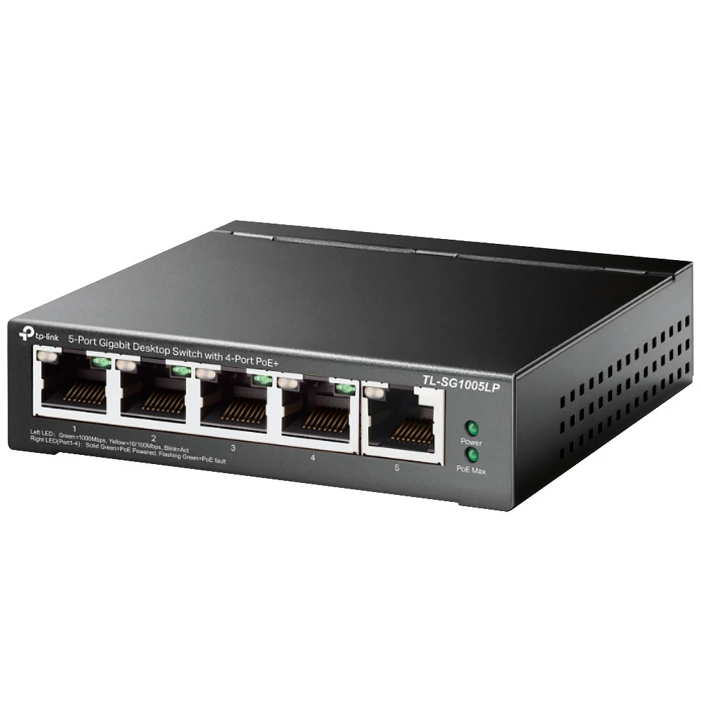 Коммутатор TP-Link (SOHO) TL-S1005LP TL-SG1005LP(UN) 1000 Base-TX (1000 мбит/с)