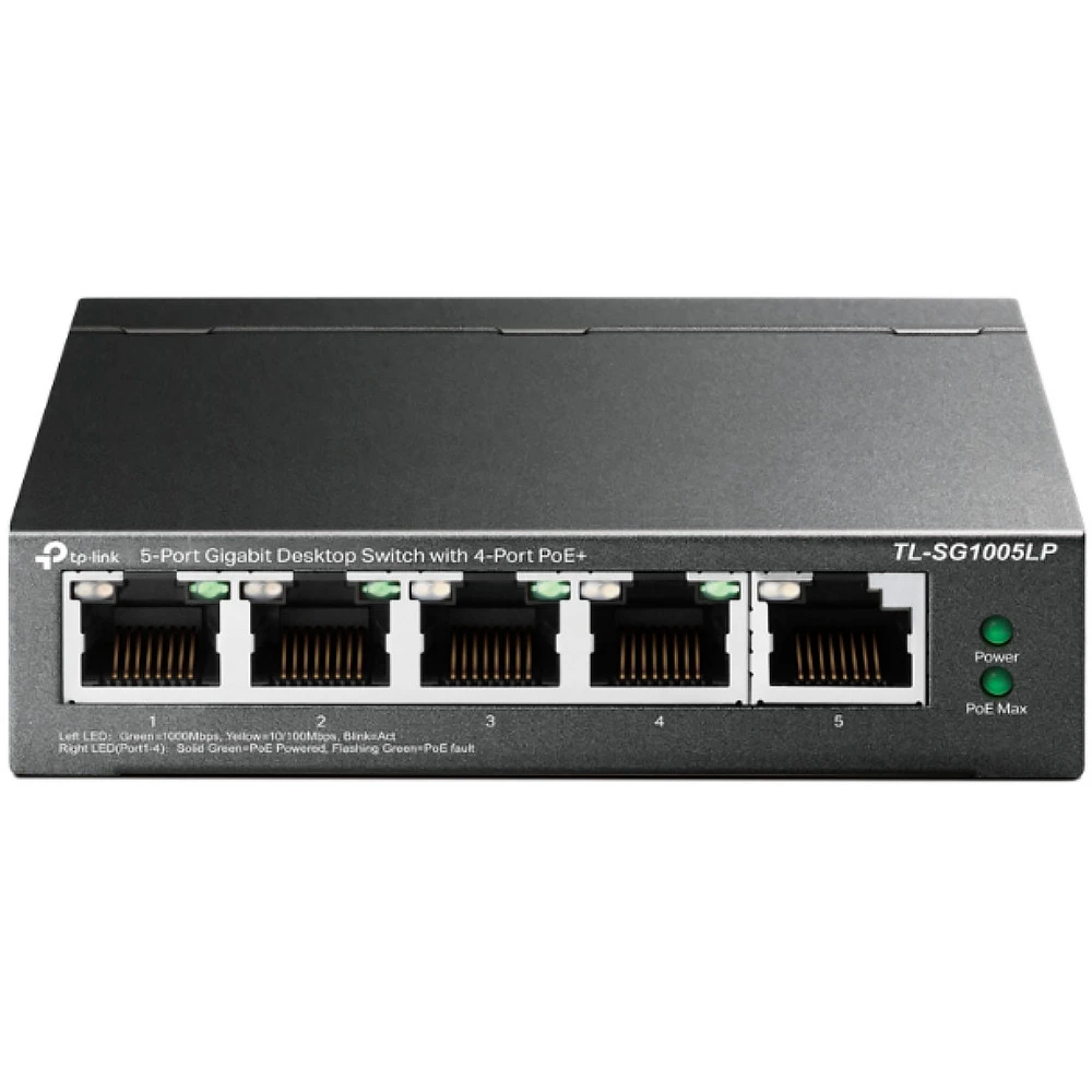 Коммутатор TP-Link (SOHO) TL-S1005LP TL-SG1005LP(UN) 1000 Base-TX (1000 мбит/с)