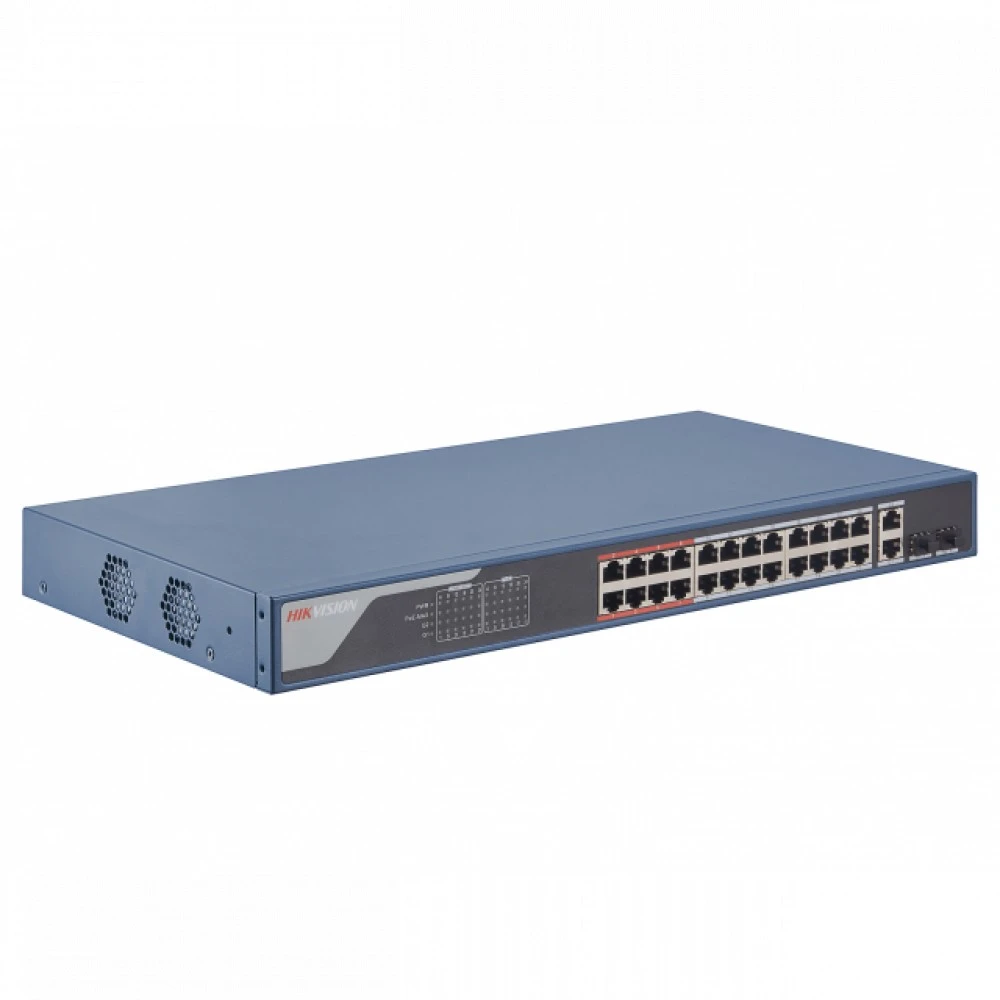 Коммутатор Hikvision DS-3E1326P-EI 100 Base-TX (100 мбит/с), 2 SFP порта