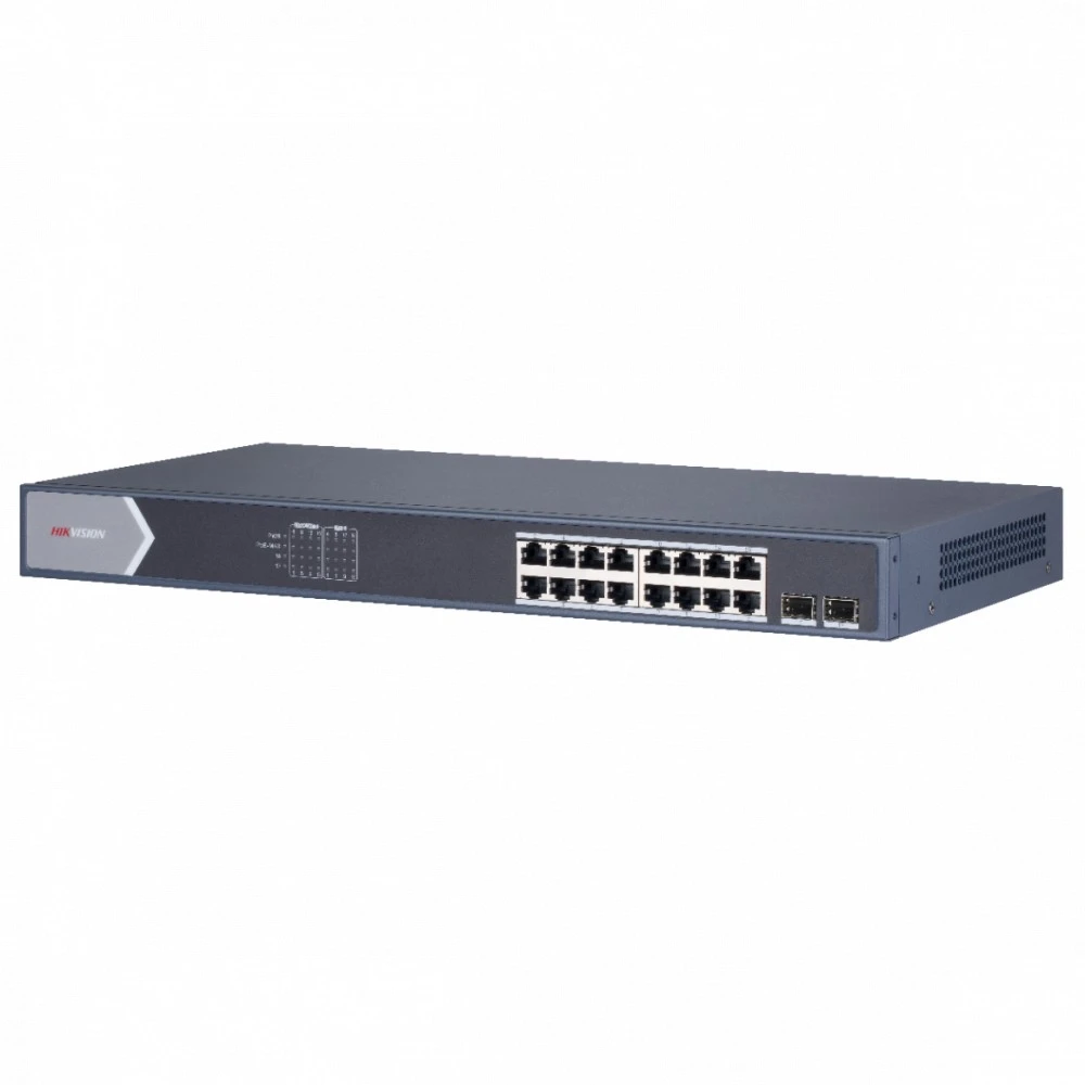 Коммутатор Hikvision DS-3E1518P-EI 1000 Base-TX (1000 мбит/с), 2 SFP порта