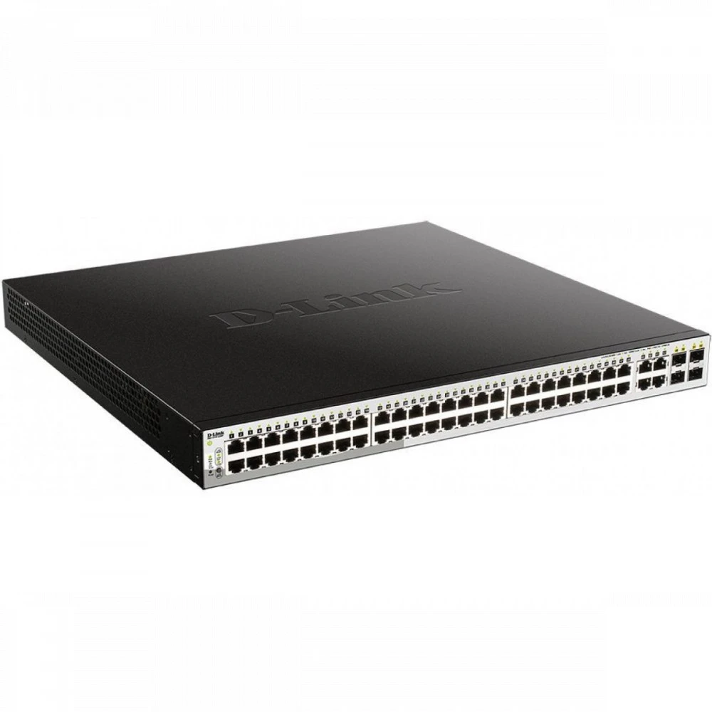 Коммутатор D-link DGS-1210-52MP/F 1000 Base-TX (1000 мбит/с), 4 SFP порта