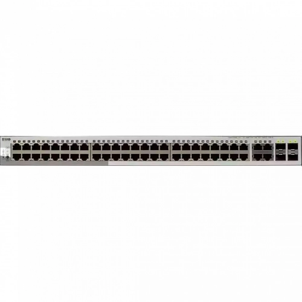 Коммутатор D-link DGS-1210-52MP/F 1000 Base-TX (1000 мбит/с), 4 SFP порта