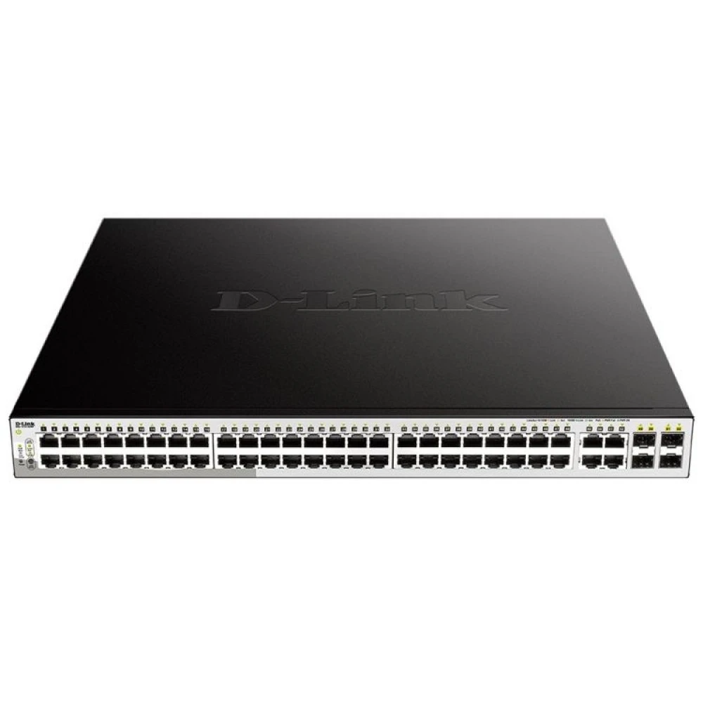 Коммутатор D-link DGS-1210-52MP/F 1000 Base-TX (1000 мбит/с), 4 SFP порта