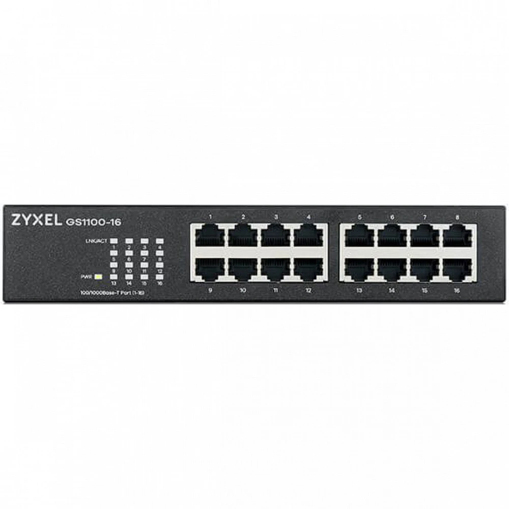 Коммутатор Zyxel GS1100-16 GS1100-16-EU0103F 1000 Base-TX (1000 мбит/с)
