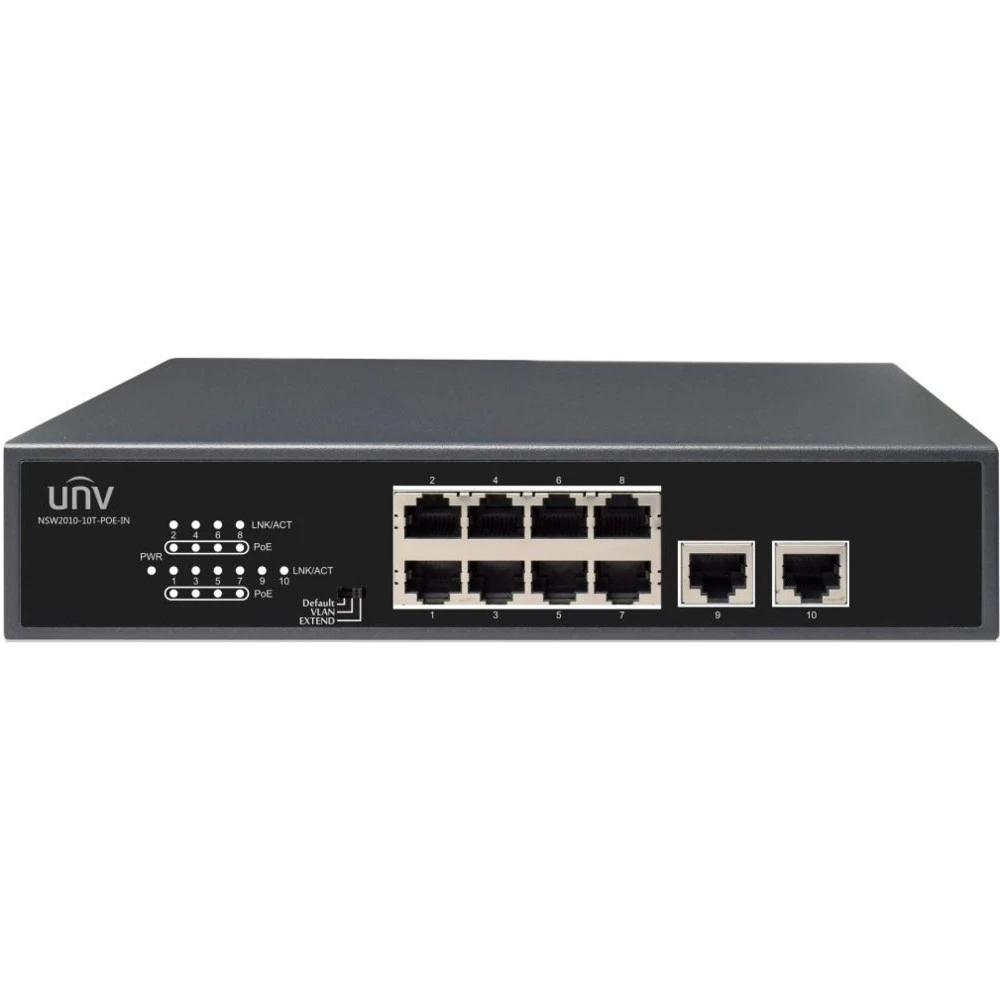 Коммутатор UNV NSW2010-10T-POE-IN 100 Base-TX (100 мбит/с)