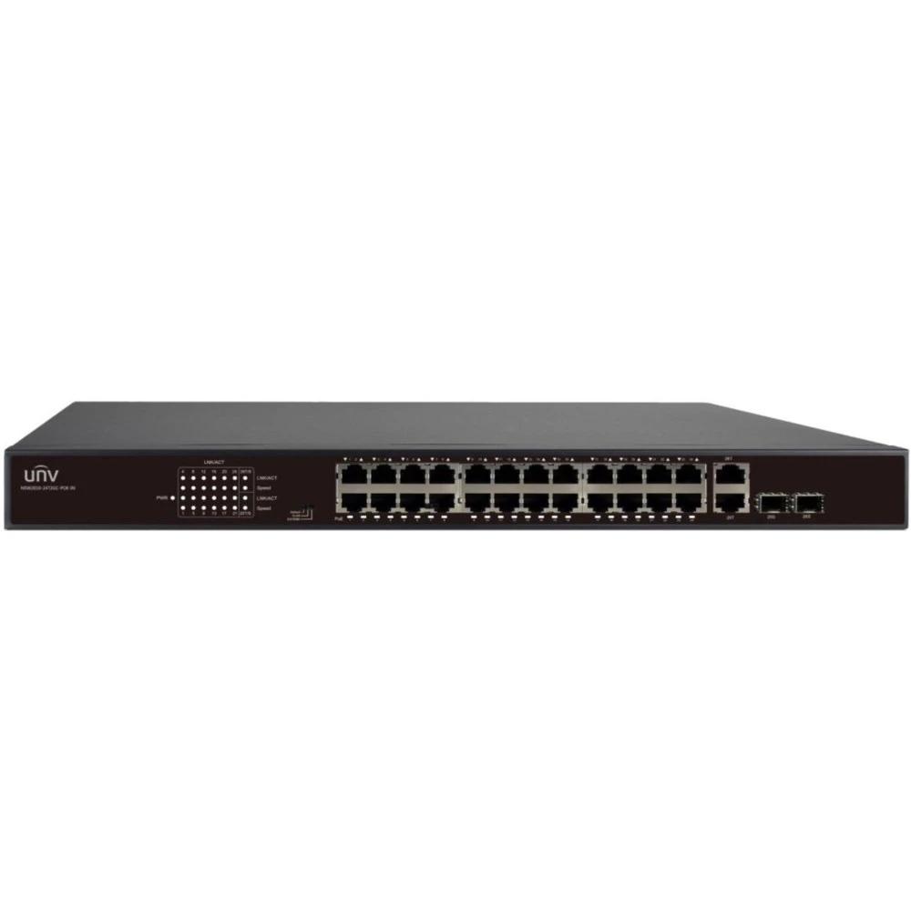 Коммутатор UNV NSW2010-24T2GC-POE-IN 100 Base-TX (100 мбит/с), 2 SFP порта