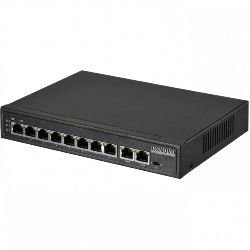 Коммутатор OSNOVO PoE коммутатор SW-20820(120W) 100 Base-TX (100 мбит/с)