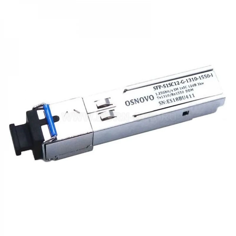 Модуль OSNOVO SFP-S1SC12-G-1310-1550-I SFP модуль