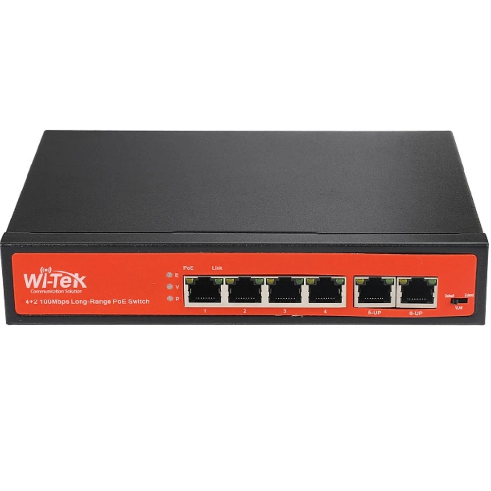 Коммутатор Wi-Tek WI-PS205 v2 100 Base-TX (100 мбит/с)